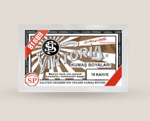 19 KAHVE RENK KUMAŞ BOYASI TOZ 10 GR PAKET