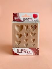 SİLİKON KALIP SMARTA KALPLER - HEARTS SK1013003