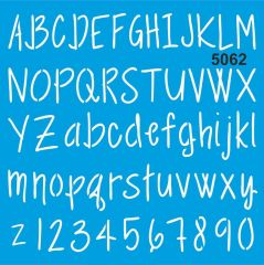 Stencıl Harf Desen - 5062