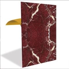 FAYANS ÜSTÜ PVC KAPLAMA 41 X 62  BORDO MERMER DESEN-769