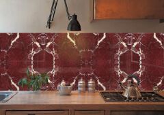 FAYANS ÜSTÜ PVC KAPLAMA 41 X 62  BORDO MERMER DESEN-769