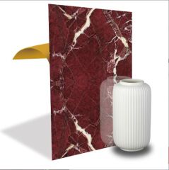 FAYANS ÜSTÜ PVC KAPLAMA 41 X 62  BORDO MERMER DESEN-769