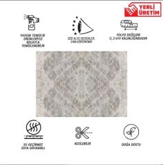 FAYANS ÜSTÜ PVC KAPLAMA 41 X 62  BUZLU GRİ-YEŞİL MERMER DESEN-770