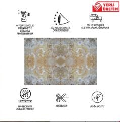 FAYANS ÜSTÜ PVC KAPLAMA 41 X 62  CAPPUCCİNO MERMER DESEN-771