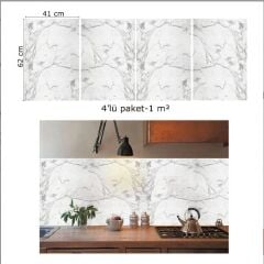 FAYANS ÜSTÜ PVC KAPLAMA 41 X 62  ÇİZGİLİ MERMER DESEN-773