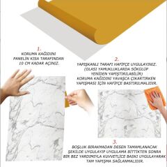 FAYANS ÜSTÜ PVC KAPLAMA 41 X 62  ÇİZGİLİ MERMER DESEN-773