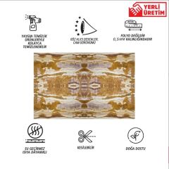 FAYANS ÜSTÜ PVC KAPLAMA 41 X 62  ETNİK MERMER DESEN-774