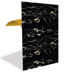 FAYANS ÜSTÜ PVC KAPLAMA 41 X 62  GOLD SİYAH MERMER  DESEN-775