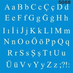 Stencıl Harf Desen - 5088