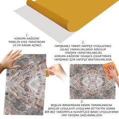 FAYANS ÜSTÜ PVC KAPLAMA 41 X 62 KATLI MERMER DESEN-785