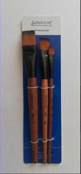FIRÇA SETİ 3 LÜ DÜZ KESİK FRC SET-008