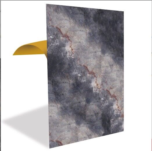 FAYANS ÜSTÜ PVC KAPLAMA 41 X 62 KIRMIZI ÇİZGİLİ MERMER DESEN-786