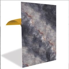FAYANS ÜSTÜ PVC KAPLAMA 41 X 62 KIRMIZI ÇİZGİLİ MERMER DESEN-786