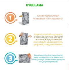 FAYANS ÜSTÜ PVC KAPLAMA 41 X 62 KIRMIZI ÇİZGİLİ MERMER DESEN-786
