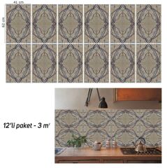FAYANS ÜSTÜ PVC KAPLAMA 41 X 62 KIRMIZI GRANİT MERMER DESEN-787