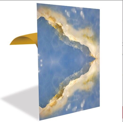 FAYANS ÜSTÜ PVC KAPLAMA 41 X 62 MAVİ MERMER DESEN-788