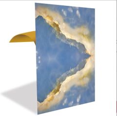 FAYANS ÜSTÜ PVC KAPLAMA 41 X 62 MAVİ MERMER DESEN-788