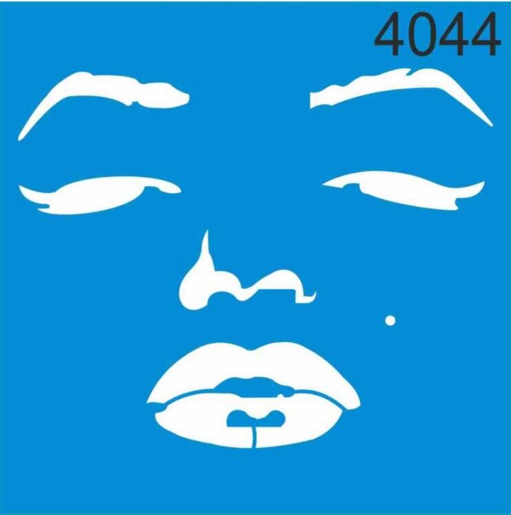 Stencıl Marilyn Monroe Kadın Desen  - 4044