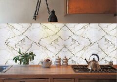FAYANS ÜSTÜ PVC KAPLAMA 41 X 62 SARI ÇİZGİLİ MERMER DESEN-791