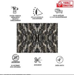 FAYANS ÜSTÜ PVC KAPLAMA 41 X 62 SIRALI MERMER DESEN-792
