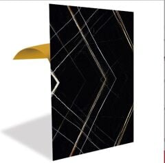 FAYANS ÜSTÜ PVC KAPLAMA 41 X 62 SİYAH ASORTİ MERMER DESEN-793