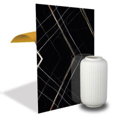 FAYANS ÜSTÜ PVC KAPLAMA 41 X 62 SİYAH ASORTİ MERMER DESEN-793