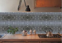 FAYANS ÜSTÜ PVC KAPLAMA 41 X 62 SİYAH HALI DESEN-794