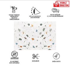 FAYANS ÜSTÜ PVC KAPLAMA 41 X 62 TERRAZO MERMER DESEN-798