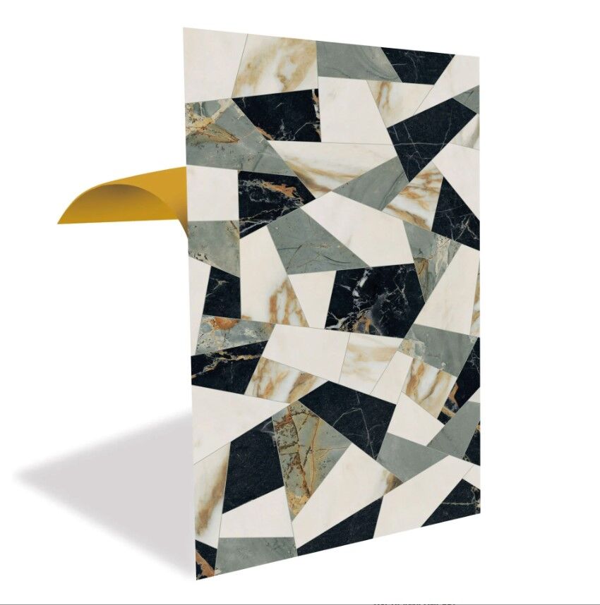 FAYANS ÜSTÜ PVC KAPLAMA 41 X 62 ÜÇGEN KIRIMLI DESEN-800