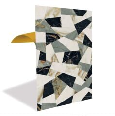 FAYANS ÜSTÜ PVC KAPLAMA 41 X 62 ÜÇGEN KIRIMLI DESEN-800