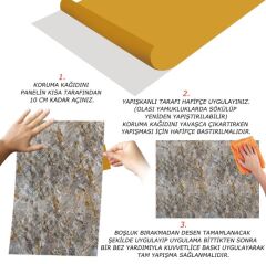 FAYANS ÜSTÜ PVC KAPLAMA 41 X 62 YEŞİM MERMER DESEN-803