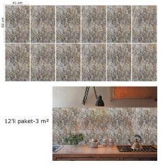 FAYANS ÜSTÜ PVC KAPLAMA 41 X 62 YEŞİM MERMER DESEN-803