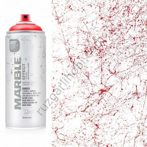 Mermerleme EFFECTMARBLE SPREY BOYA 400 ML RED EM3000 ( KIRMIZI RENK )