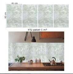 FAYANS ÜSTÜ PVC KAPLAMA 41 X 62 GRİ BULUT DESEN-808