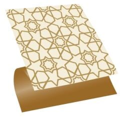 FAYANS ÜSTÜ PVC KAPLAMA 30 X 30 ALTIN SELÇUKLU YALDIZI - 809