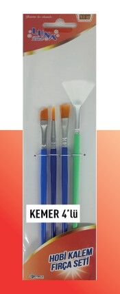 HOBİ KALEM FIRÇA SETİ KEMER 4LÜ SET