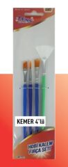 HOBİ KALEM FIRÇA SETİ KEMER 4LÜ SET