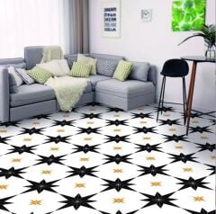 FAYANS ÜSTÜ PVC KAPLAMA 30 X 30 ALTIN ALDIZ DESENLİ  - 810