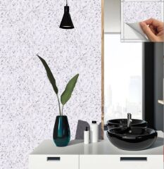 FAYANS ÜSTÜ PVC KAPLAMA 30 X 30 ANTRASİT MERMER DESENLİ - 811