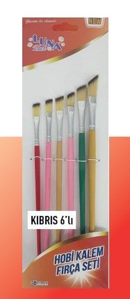 Hobi Kalem Fırça Seti Kıbrıs 6LI Set
