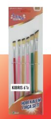 Hobi Kalem Fırça Seti Kıbrıs 6LI Set