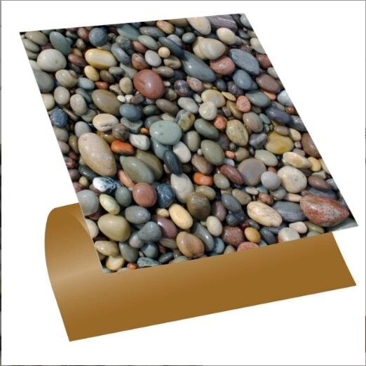 FAYANS ÜSTÜ PVC KAPLAMA 30 X 30  ÇAKIL TAŞI DESENLİ- 815