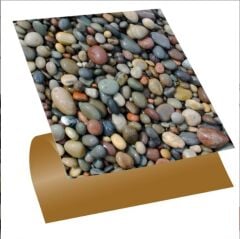 FAYANS ÜSTÜ PVC KAPLAMA 30 X 30  ÇAKIL TAŞI DESENLİ- 815