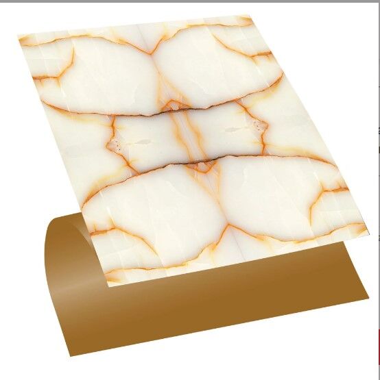 FAYANS ÜSTÜ PVC KAPLAMA 30 X 30  GOLD MERMER DESENLİ - 819