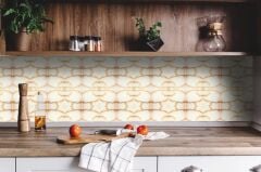 FAYANS ÜSTÜ PVC KAPLAMA 30 X 30  GOLD MERMER DESENLİ - 819