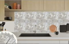 FAYANS ÜSTÜ PVC KAPLAMA 30 X 30  GRİ MERMER DESENLİ - 820