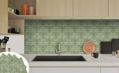 FAYANS ÜSTÜ PVC KAPLAMA 30 X 30  KAHVERENGİ TAŞ DESENLİ - 823