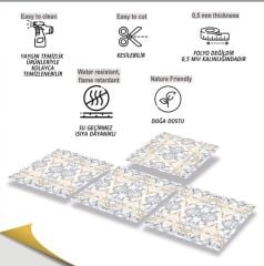 FAYANS ÜSTÜ PVC KAPLAMA 30 X 30  MERMER 005 DESENLİ - 831